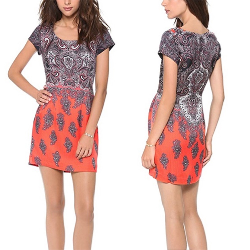Club Monaco paisley cocktail dress FALL WEDDINGS! - Picture 2 of 7